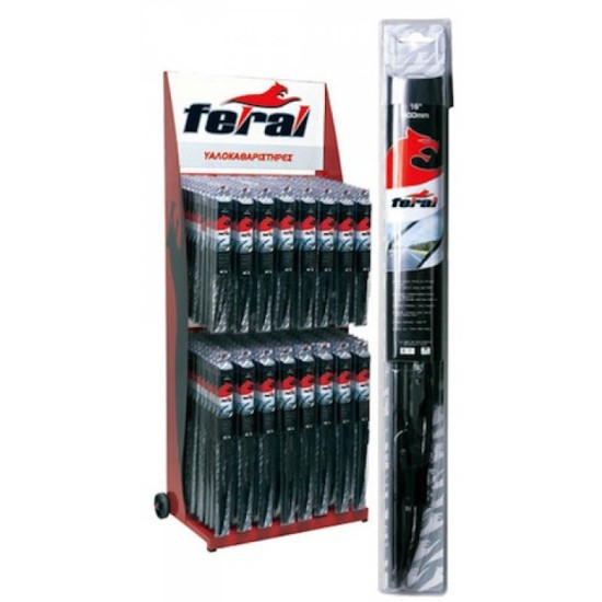 Υαλοκαθαριστήρας πίσω μονός Feral Classictech 16"  41cm