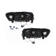 Μπροστινά Φανάρια Set Για Peugeot 106 96-03 Angel Eyes Μαύρα H1/H1 Manual JunYan