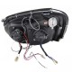 Μπροστινά Φανάρια Set Για Subaru Impreza 02-05 Angel Eyes & Led Μαύρα H3/H1 Manual Junyan