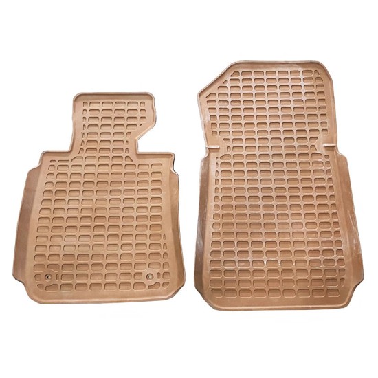 Πατάκια Σκαφάκια 3D Από Λάστιχο Για Bmw 1 E81 , E87 04-11 "Star Diamond" 4 Τεμάχια Μπεζ