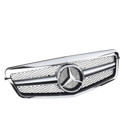 Μάσκα Για Mercedes-Benz E-Class W212 09-13 Amg Look Με Μονή Γρίλια Χρώμιο 1 Τεμάχιο