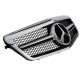 Μάσκα Για Mercedes-Benz E-Class W212 09-13 Amg Look Με Μονή Γρίλια Χρώμιο 1 Τεμάχιο