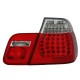 Πισινά Φανάρια Set Για Bmw 3 E46 Sedan 01-05 Led Κόκκινο/Crystal Eagle Eyes