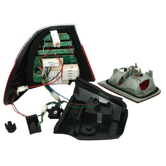 Πισινά Φανάρια Set Για Bmw 3 E46 Sedan 01-05 Led Κόκκινο/Crystal Eagle Eyes
