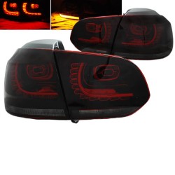 Πισινά Φανάρια Set Για Vw Golf VI (6) 08-11 Led GTI / R-Look Κόκκινο/Φιμέ Depo