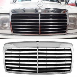 Μάσκα Για Mercedes-Benz E-Class W124 85-93 Avantgarde Χρώμιο/Μαύρο 1 Τεμάχιο