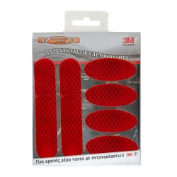 Αυτοκόλλητα Αντανακλαστικά Large 3M ΚΙΤ Συσκευασία 6 Τεμάχια Κόκκινο 24624 Αυτοκόλλητα Αντανακλαστικά Large 3M ΚΙΤ Συσκευασία 6 Τεμάχια Κόκκινο 24624