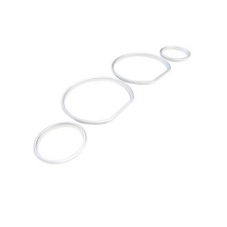 Δαχτυλίδια Καντράν Για Bmw 3 E36 90-99 Ασημί Ματ