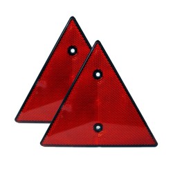 Αντανακλαστικά Τρίγωνα Βιδωτά 140mm x 160mm EAL Κόκκινα 10210 Με E-Mark 2 Τεμάχια