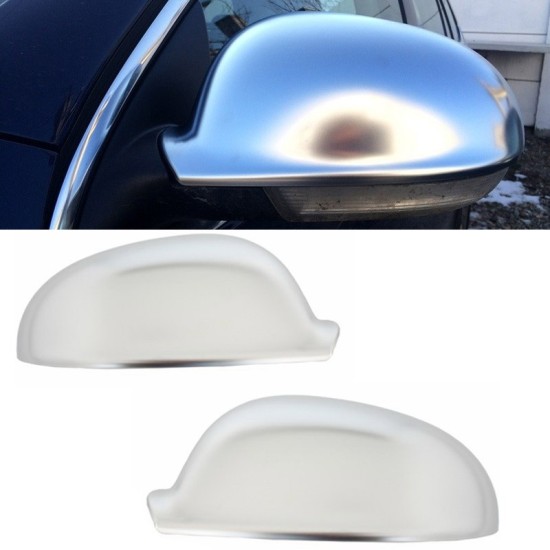 Καπάκια Καθρεφτών Για VW Golf V (5) 03-08 / Jetta 05-10 / Eos 06-08 / Sharan 04-10 / Passat 3BG 04-05 Brushed Aluminium 2 Τεμάχια