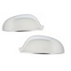 Καπάκια Καθρεφτών Για VW Golf V (5) 03-08 / Jetta 05-10 / Eos 06-08 / Sharan 04-10 / Passat 3BG 04-05 Brushed Aluminium 2 Τεμάχια