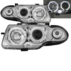 Μπροστινά Φανάρια Set Για Opel Astra F 91-94 Angel Eyes & Led Χρωμίου H1/H1 Manual Sonar Μπροστινά Φανάρια Set Για Opel Astra F 91-94 Angel Eyes & Led Χρωμίου H1/H1 Manual Sonar