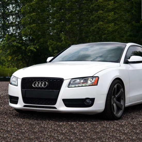 Μάσκα Για Audi A5 8T 07-11 RS5 Look Κυψελωτή Μαύρο Ματ 1 Τεμάχιο
