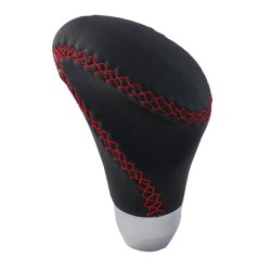 Πόμολο Λεβιέ Ταχυτήτων Universal Μαύρο Με Κόκκινες Ραφές Οβάλ Για Κανονική Όπισθεν 14007 Πόμολο Λεβιέ Ταχυτήτων Universal Μαύρο Με Κόκκινες Ραφές Οβάλ Για Κανονική Όπισθεν 14007