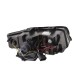 Μπροστινά Φανάρια Set Για Audi A4 B6 00-04 Angel Eyes & Led Μαύρα H1/H1 Sonar