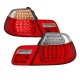 Πισινά Φανάρια Set Για Bmw 3 E46 Cabrio 99-03 Led Κόκκινο/Crystal Eagle Eyes