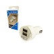 Φορτιστής Αναπτήρα Αυτοκινήτου Με 2 Θύρες Usb 2.1A/1A 12/24V Άσπρο 99056