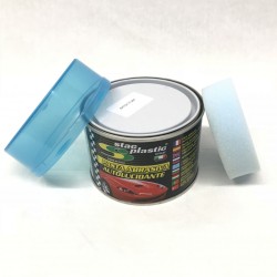 Γενικό Γυαλιστικό Στιλβωτικό Κερί Μπλε Με Σφουγγάρι Stac Plastic 250g