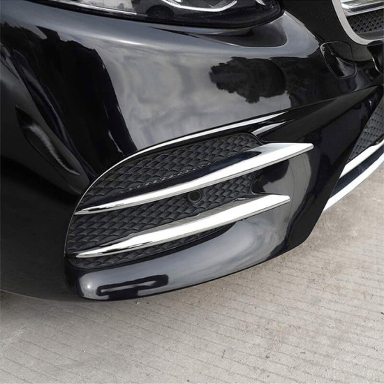 Τριμ Προφυλακτήρα Εμπρός Χρωμίου Για Mercedes-Benz E-Class W213 16+ Σετ 4 Τεμαχίων