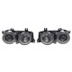 Μπροστινά Φανάρια Set Για Bmw 5 E34 88-95 / 7 E32 86-94 Angel Eyes Μαύρα H1/H1 Carner