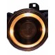 Μπροστινά Φανάρια Set Για Bmw 5 E34 88-95 / 7 E32 86-94 Angel Eyes Μαύρα H1/H1 Carner