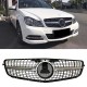 Μάσκα Για Mercedes-Benz C-Class W204 07-14 Diamond Look Μαύρο/Ασημί 1 Τεμάχιο