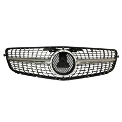 Μάσκα Για Mercedes-Benz C-Class W204 07-14 Diamond Look Μαύρο/Ασημί 1 Τεμάχιο Μάσκα Για Mercedes-Benz C-Class W204 07-14 Diamond Look Μαύρο/Ασημί 1 Τεμάχιο