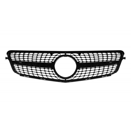 Μάσκα Για Mercedes-Benz C-Class W204 07-14 Diamond Look Μαύρο/Ασημί 1 Τεμάχιο