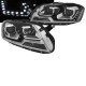 Μπροστινά Φανάρια Set Για Vw Passat B7 10-14 DRL Μαύρα H7/H7 Με Μοτέρ Eagle Eyes