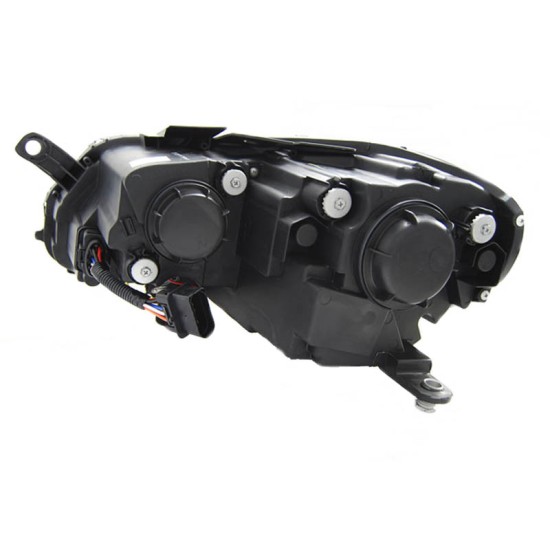 Μπροστινά Φανάρια Set Για Vw Passat B7 10-14 DRL Μαύρα H7/H7 Με Μοτέρ Eagle Eyes
