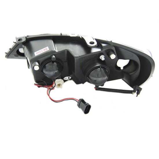 Μπροστινά Φανάρια Set Για Opel Astra G 97-04 ccfl Angel Eyes Μαύρα H1/H1 Sonar