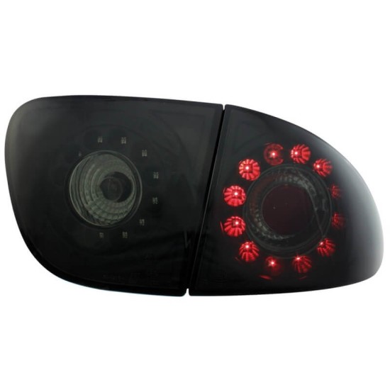 Πισινά Φανάρια Set Για Seat Leon 1M 99-05 Led Μαύρα/Φιμέ LH Group