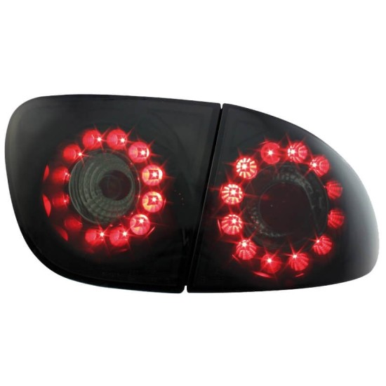 Πισινά Φανάρια Set Για Seat Leon 1M 99-05 Led Μαύρα/Φιμέ LH Group