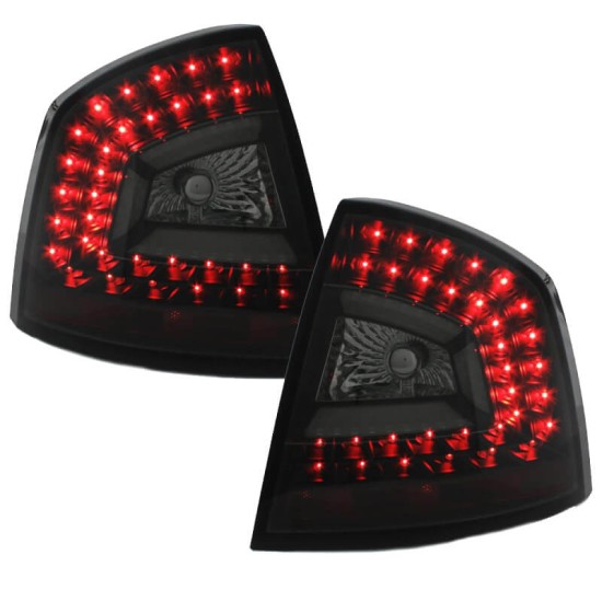 Πισινά Φανάρια Set Για Skoda Octavia 1Z 04-13 Sedan Led Black/Smoke LH Group