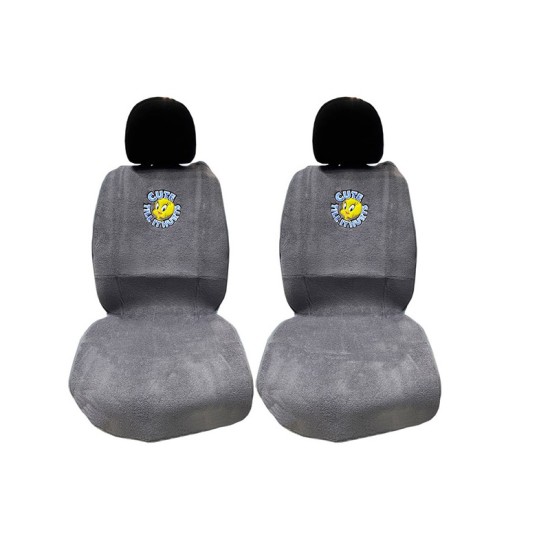 Πλατοκαθίσματα Μπροστινά Πετσέτα Tweety Γκρι 2 Τεμάχια 2712-51