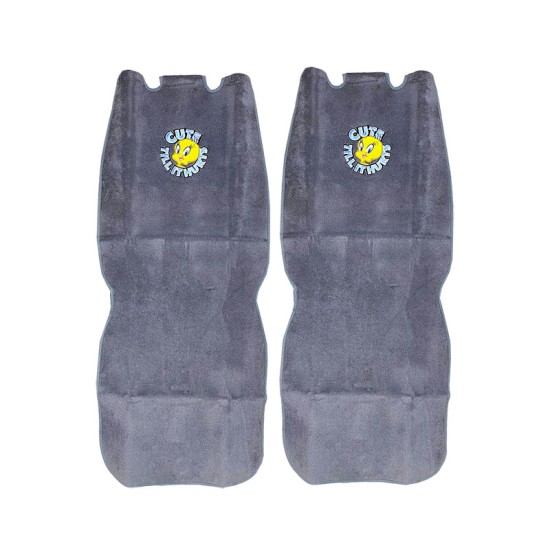 Πλατοκαθίσματα Μπροστινά Πετσέτα Tweety Γκρι 2 Τεμάχια 2712-51