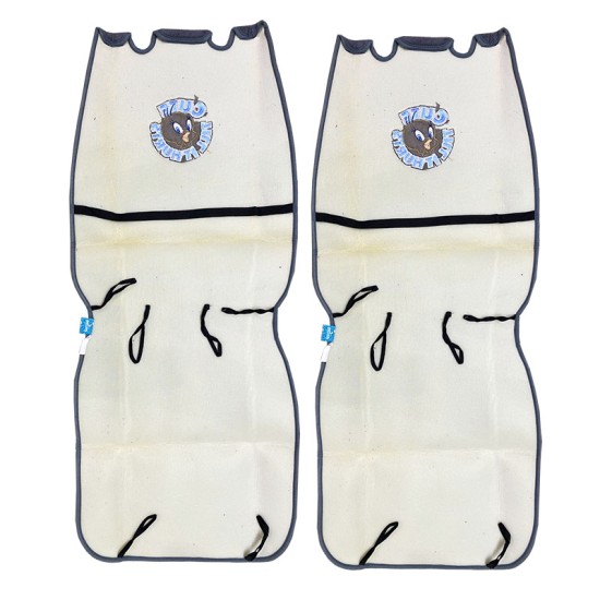 Πλατοκαθίσματα Μπροστινά Πετσέτα Tweety Γκρι 2 Τεμάχια 2712-51