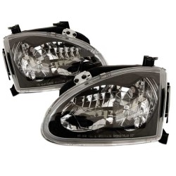 Μπροστινά Φανάρια Set Για Honda CRX Del Sol 93-98 Μαύρα H4 Manual Depo Μπροστινά Φανάρια Set Για Honda CRX Del Sol 93-98 Μαύρα H4 Manual Depo