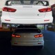 Πισινά Φανάρια Set Για Mitsubishi Lancer X 08-17 Led Bar Κόκκινο/Crystal VLAND