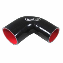 Κολάρο Σιλικόνης Tenzo-R Γωνία 90° Με Ruducer Από Φ76mm Σε Φ64mm Μαύρο-Κόκκινο Κολάρο Σιλικόνης Tenzo-R Γωνία 90° Με Ruducer Από Φ76mm Σε Φ64mm Μαύρο-Κόκκινο