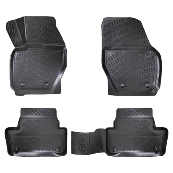 Πατάκια Σκαφάκια 3D Από Λάστιχο TPE Για Volvo ΧC-60 09-17/ΧC-70 2010- Rizline 4 Τεμάχια Μαύρα
