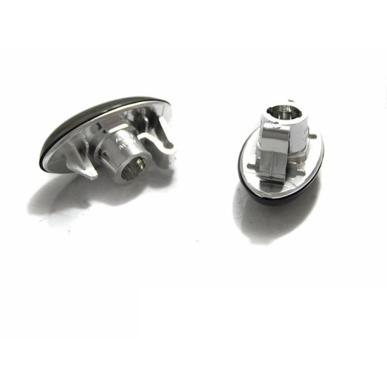 Πλαϊνά Φλας Φτερού Για Peugeot 107 / 1007 / 206 / 307 / 407 / 4007 / 607 / Partner / Citroen C2 / C3 / Xsara / Toyota Aygo Smoke 2 Τεμάχια