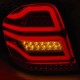 Πισινά Φανάρια Set Για Mercedes-Benz ML W164 05-08 Full Led Bar Κόκκινο/Φιμέ JunYan