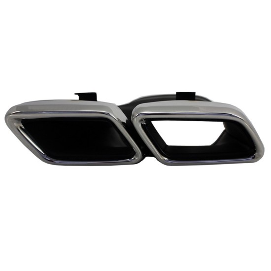 Μπούκες Εξάτμισης Για Mercedes-Benz C-Class W205 / E-Class W213 / S-Class W222 / GLE C292 / GLE W166 / GLC W253 Amg Look 2 Τεμάχια