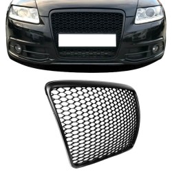 Μάσκα Για Audi A6 4F C6 04-11 RS6 Look Κυψελωτή Μαύρο Ματ 1 Τεμάχιο Μάσκα Για Audi A6 4F C6 04-11 RS6 Look Κυψελωτή Μαύρο Ματ 1 Τεμάχιο