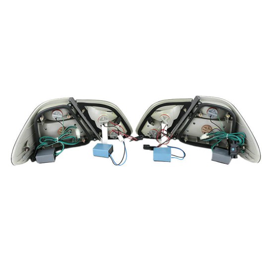 Πισινά Φανάρια Set Για Mercedes-Benz CLK W208 97-02 Led Φιμέ Eagle Eyes