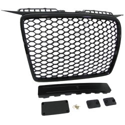 Μάσκα Για Audi A3 8P 05-08 RS3 Look Κυψελωτή Γυαλιστερό Μαύρο 1 Τεμάχιο Μάσκα Για Audi A3 8P 05-08 RS3 Look Κυψελωτή Γυαλιστερό Μαύρο 1 Τεμάχιο