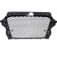 Μάσκα Για Audi A3 8V 12-16 RS3 Look Κυψελωτή Γυαλιστερό Μαύρο 1 Τεμάχιο
