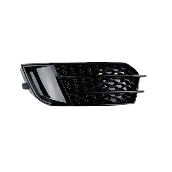 Δίχτυ Προφυλακτήρα Εμπρός Πλαινό Για Audi A1 8X 2010-2014 RS1 Look Γυαλιστερό Μαύρο Αριστερό & Δεξί 2 Τεμάχια