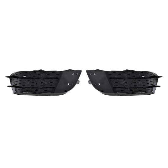 Δίχτυ Προφυλακτήρα Εμπρός Πλαινό Για Audi A1 8X 2010-2014 RS1 Look Γυαλιστερό Μαύρο Αριστερό & Δεξί 2 Τεμάχια